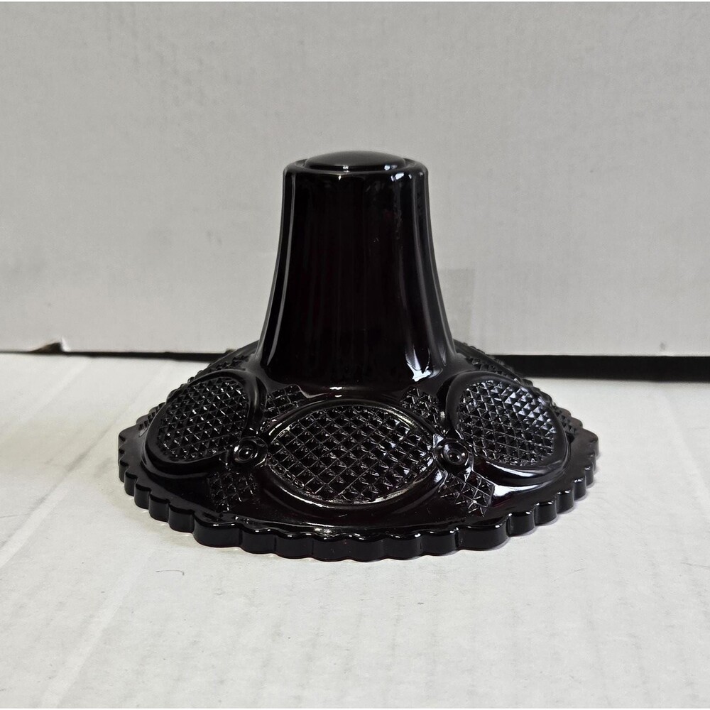 Vintage Avon 1876 Cape Cod Ruby Red Glass Cake Stand Replacement Base Pedestal